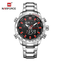 NAVIFORCE Luxury Brand Men Military Sport Watches Men's Digital Quartz Clock Full Steel Waterproof Wrist Watch relogio masculino