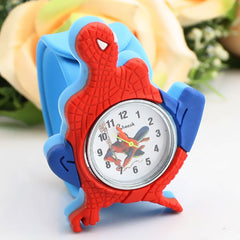 Cartoon Spiderman Watches Fashion Children Boys Kids Students Spider-Man Sports Silicone Watches Analog Wristwatch