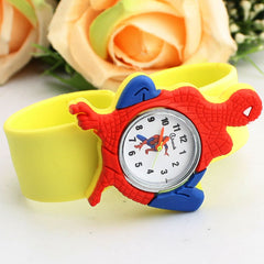 Cartoon Spiderman Watches Fashion Children Boys Kids Students Spider-Man Sports Silicone Watches Analog Wristwatch