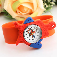 Cartoon Spiderman Watches Fashion Children Boys Kids Students Spider-Man Sports Silicone Watches Analog Wristwatch