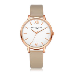 Lvpai Brand Rose Gold Luxury High Quality Casual Geneva Leather Strap Women Watches Bracelet Ladies Clock Hour Quartz Watch