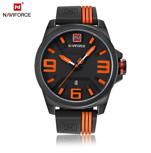 NAVIFORCE New Watch Men Sport Quartz Watches Colorful Fashion and Casual Watches Clearly See Analog Male Clock Relogio Masculino