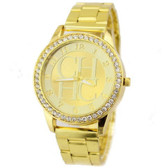 Luxury Brand Watches Women Casual Dress Quartz Gold Watch Fashion Stainless Steel Crystal Ladies Wristwatches Relogio Feminino