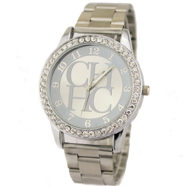 Luxury Brand Watches Women Casual Dress Quartz Gold Watch Fashion Stainless Steel Crystal Ladies Wristwatches Relogio Feminino