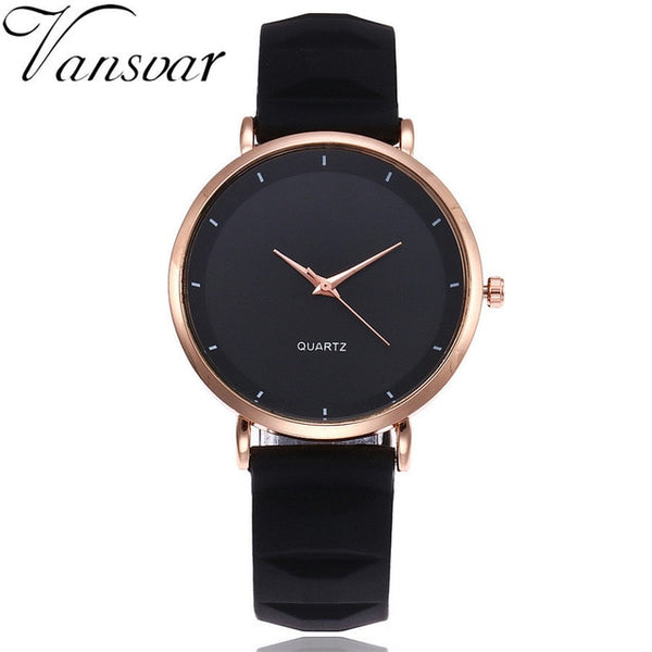 Vansvar Fashion Jelly Silicone Women Watches Luxury Brand Casual Ladies Quartz Clock Wristwatches Clock Relogio Feminino Hot
