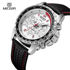 MEGIR Men's Watches Top Brand Luxury Quartz Watch Men Fashion Casual Luminous Waterproof Clock  Relogio Masculino 1010
