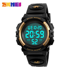 SKMEI Brand Children Watches LED Digital Multifunctional Waterproof Wristwatches Outdoor Sports Watches for Kids Boy Girls