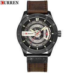 Luxury Brand CURREN Men Military Sports Watches Men's Quartz Date Clock Man Casual Leather Wrist Watch Relogio Masculino