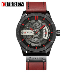 Luxury Brand CURREN Men Military Sports Watches Men's Quartz Date Clock Man Casual Leather Wrist Watch Relogio Masculino