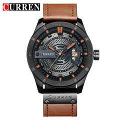 Luxury Brand CURREN Men Military Sports Watches Men's Quartz Date Clock Man Casual Leather Wrist Watch Relogio Masculino