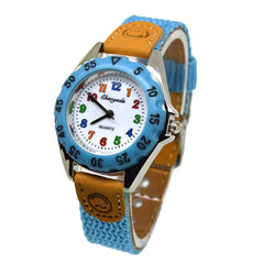 Cute Boys Girls Quartz Watch Kids Children's Fabric Strap Student Time Clock Wristwatch Gifts LXH
