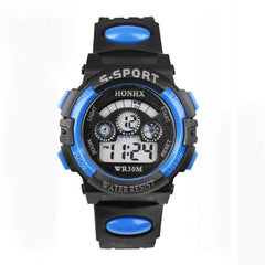 Fashion Waterproof Children Kids Boy Watches Digital LED Quartz Alarm Date Sports Electronic Quartz Wrist Watch dropship