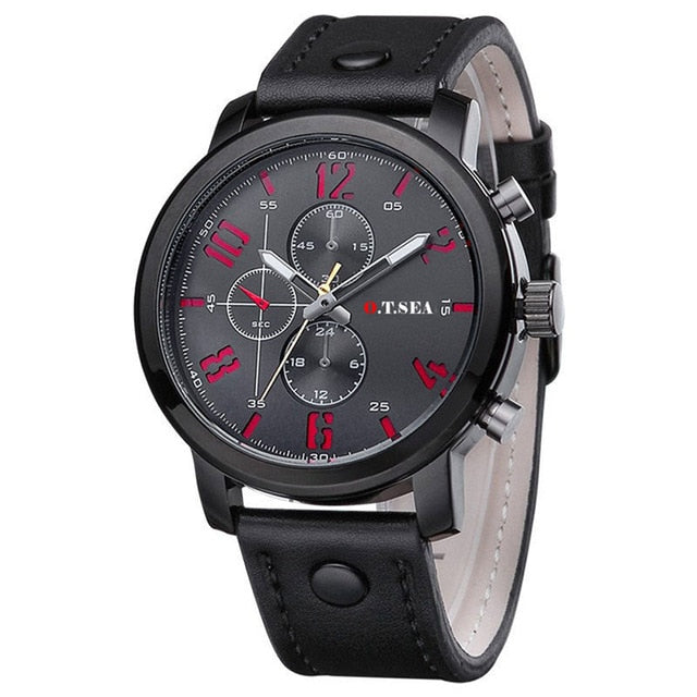 O.T.SEA Fashion Watches Men Casual Military Sports Watch Quartz Analog Wrist Watch Clock Male Hour Relogio Masculino Best Gift