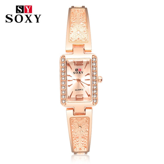 top brand luxury bracelet watch women watches rose gold women's watches diamond ladies watch clock relogio feminino reloj mujer