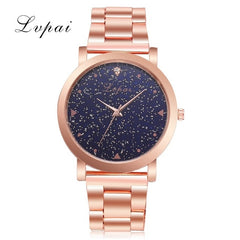 Lvpai Brand Luxury Starry Women Watches Steel Quartz Ladies Rose Bracelet Watch Casual Clock Lovers Girl Wristwatch Relogio