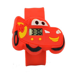 hot selling Children watch for boy manufacturers cartoon car Silicone Tape patted table students love to a child gift men Clock