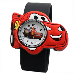 hot selling Children watch for boy manufacturers cartoon car Silicone Tape patted table students love to a child gift men Clock