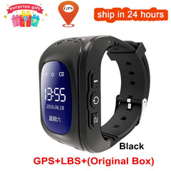 KGG Anti Lost Q50 OLED Child GPS Tracker SOS Smart Monitoring Positioning Phone Kids GPS Baby Watch Compatible IOS & Android