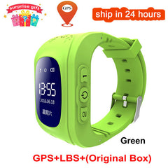 KGG Anti Lost Q50 OLED Child GPS Tracker SOS Smart Monitoring Positioning Phone Kids GPS Baby Watch Compatible IOS & Android