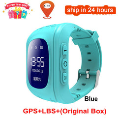 KGG Anti Lost Q50 OLED Child GPS Tracker SOS Smart Monitoring Positioning Phone Kids GPS Baby Watch Compatible IOS & Android