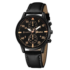 Mens Watches Fashion Casual Sport Quartz Watch Men Military Man Leather Business Wrist watch Relogio Masculino erkek saat #C