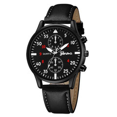 Mens Watches Fashion Casual Sport Quartz Watch Men Military Man Leather Business Wrist watch Relogio Masculino erkek saat #C