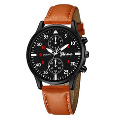 Mens Watches Fashion Casual Sport Quartz Watch Men Military Man Leather Business Wrist watch Relogio Masculino erkek saat #C