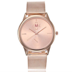 CMK New Fashion Brand Women Golden Wrist Watches Street Snap Luxury Female Jewelry Quartz Clock Ladies Wristwatch 2018