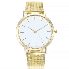 Vansvar Gold Sliver Mesh Stainless Steel Watches Women Top Brand Luxury Casual Clock Ladies Wrist Watch Relogio Feminino #125