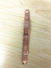 Women Ladies Girl Fashion Smart Band Watch Blood Pressure Heart Rate Monitor Smart Bracelet Fitness Tracker Metal Wristband