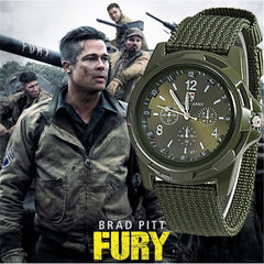 Men Nylon band Military watch Gemius Army watch High Quality Quartz Movement Men sports watch Casual wristwatches