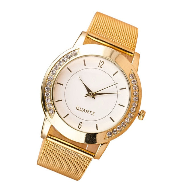 Women Watches Top Brand Luxury Gold Analog Quartz Wrist Watch Good Quality Ladies Watch Fashion Hot Sale Clock Relogio Feminino
