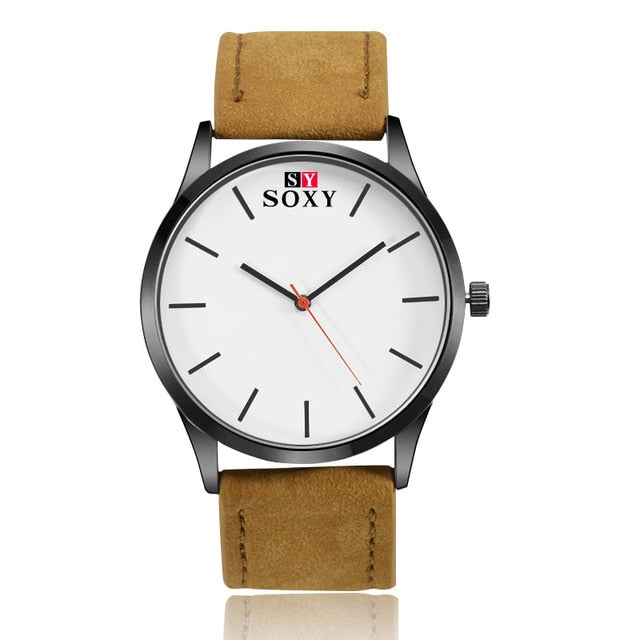 Relogio Masculino 2018 Fashion Military Sport Wristwatch Men Watch Leather Quartz Men's Watch Complete Calendar Watches Clock