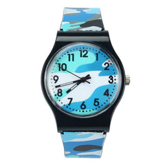 New Fashion Camouflage Children kids Watch Quartz Wristwatch For Girls Boy Blue watches reloj mujer watches Dropshipping 43