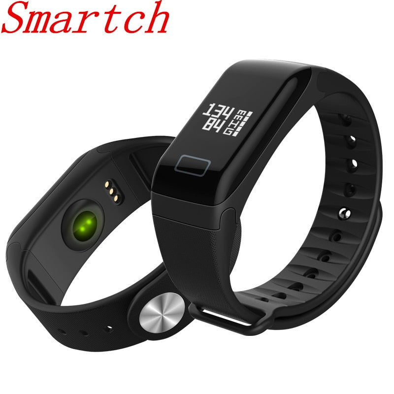 Smartch F1 Smart Wristband Blood Pressure Bracelet Watch Heart Rate Monitor Smart Band Health Fitness Tracker for Android iOS