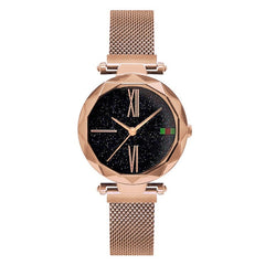 Charming Purple Women Watches Minimalism Casual Starry Sky Lady Wristwatch Magnet buckle Fashion Luxury Brand Female Watch Gift
