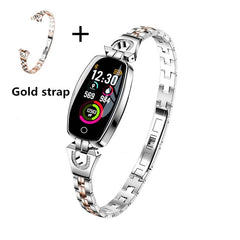 Women Lady Fashion Smart Wristband Heart Rate Blood Pressure Smart Bracelet Fitness Tracker Smart Watch Band Female Girl