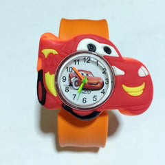 hot selling Children watch for boy manufacturers cartoon car Silicone Tape patted table students love to a child gift men Clock